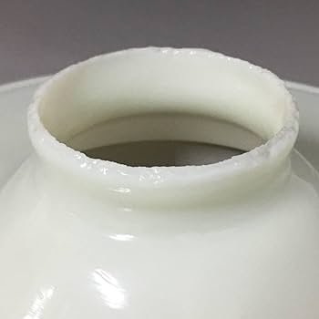 Amazon.co.jp: 昭和レトロ 乳白色 平笠 電笠 ランプシェード 電
